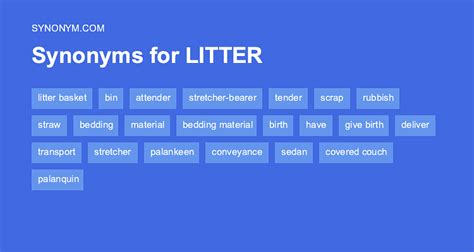 another word for litter.
